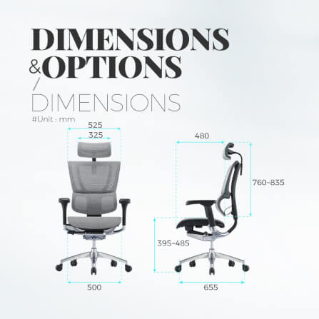 เก้าอี้เพื่อสุขภาพ DF PROCHAIR รุ่น เก้าอี้เพื่อสุขภาพ รุ่น CL-H Project สีขาว_5